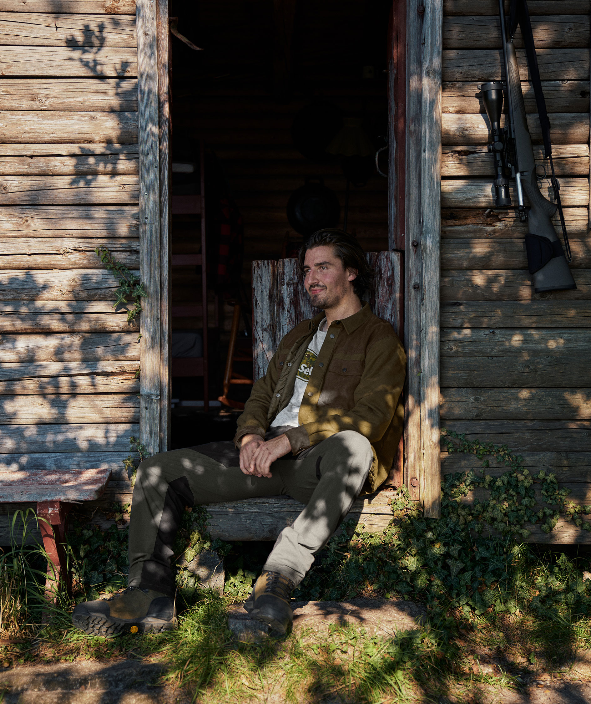 Seeland Vancouver flanell overshirt, Pine green, Pine green, large image number 4