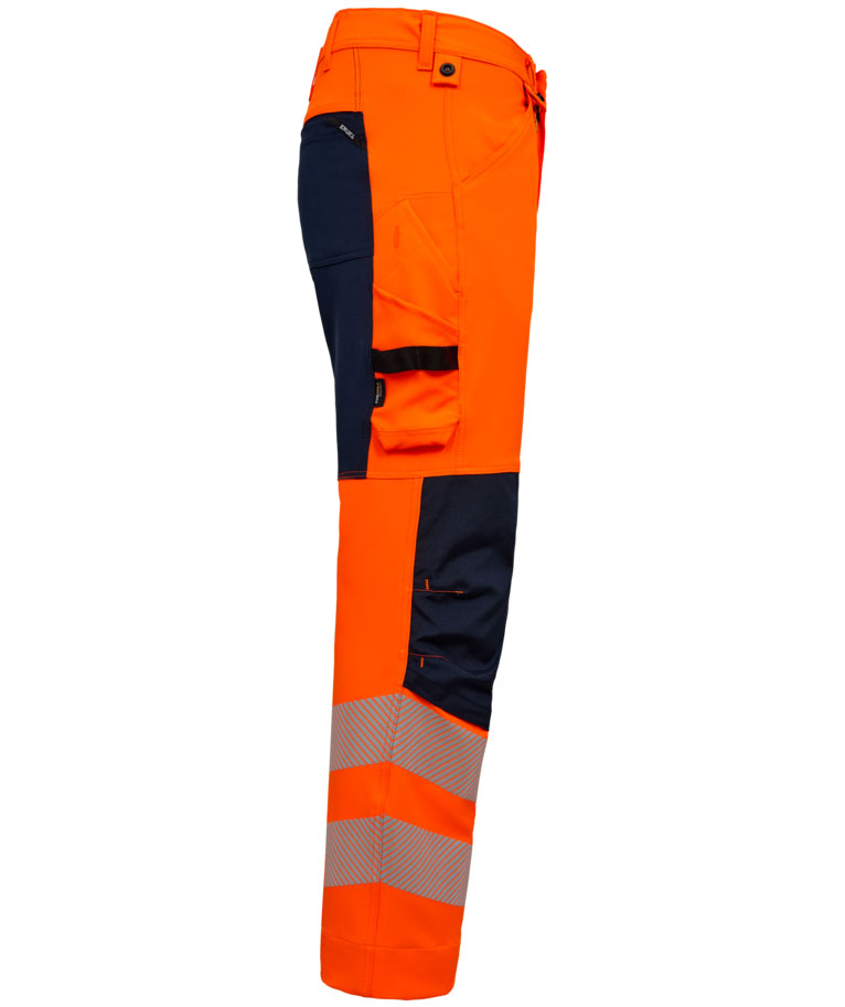 Engel Safety arbejdsbukser full stretch, Orange/Blue Ink, large image number 2