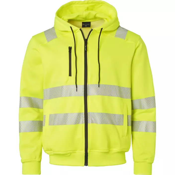 Top Swede hoodie with zipper 271, Hi-Vis Yellow, large image number 0