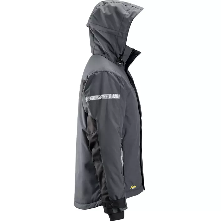 Snickers AllroundWork 37,5® waterproof vinterjacket 1102, Steel Grey/Black, large image number 3