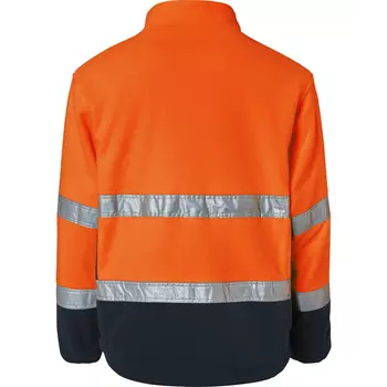 Top Swede fleece jacket 264, Hi-Vis Orange/Navy