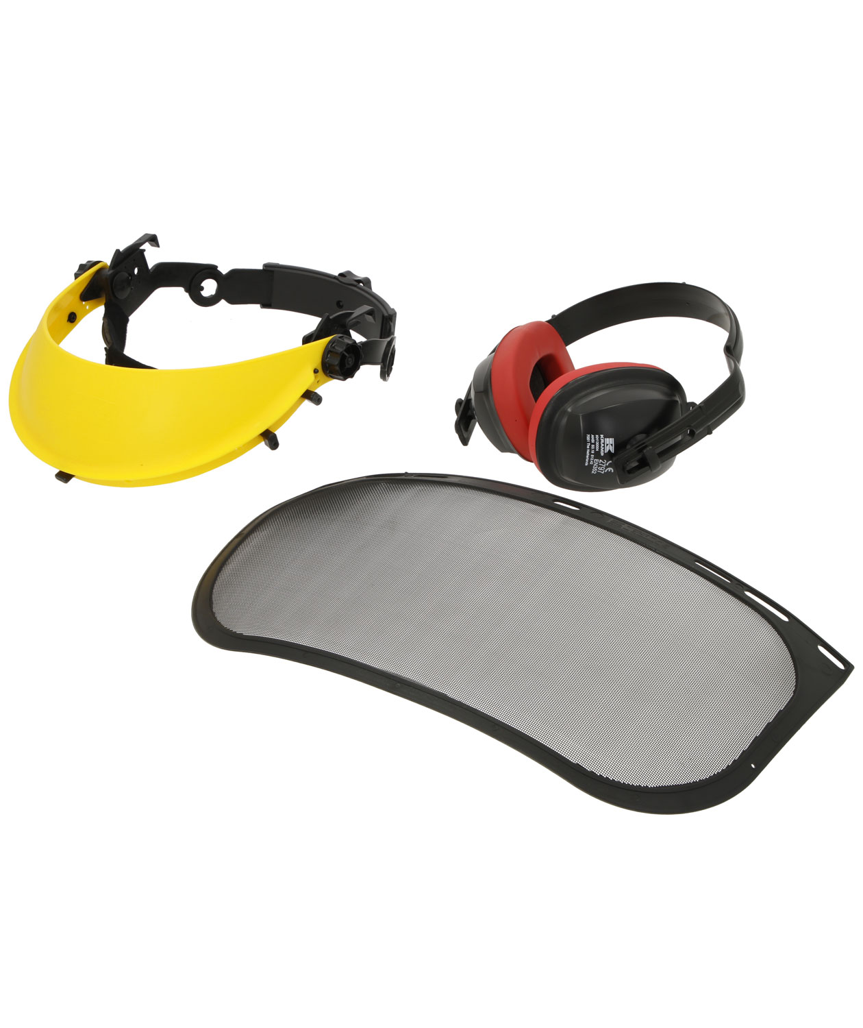 Kramp visirpakke med netvisir, Gul/Sort, Gul/Sort, large image number 1