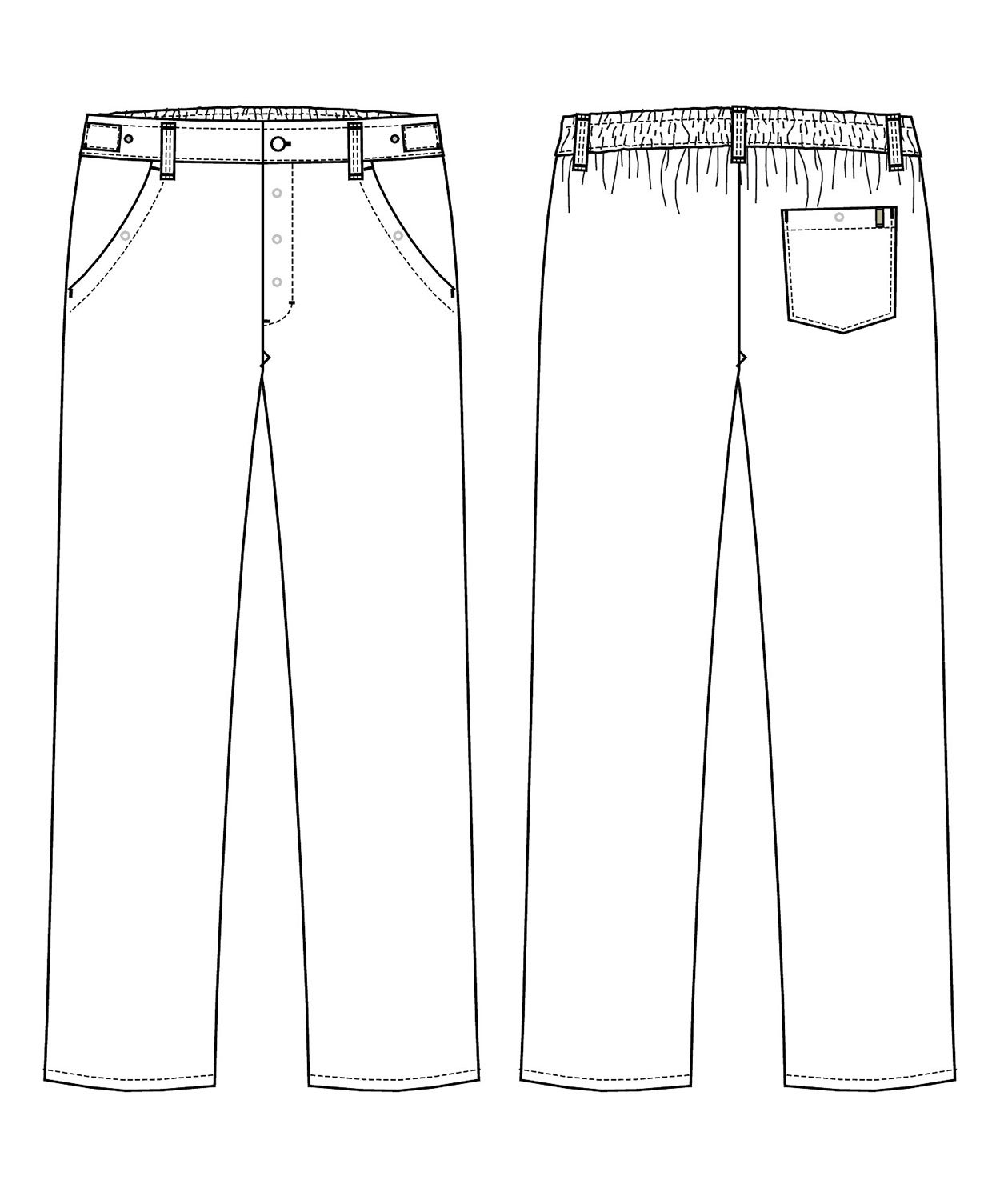 Kentaur HACCP-approved  trousers, White, large image number 3