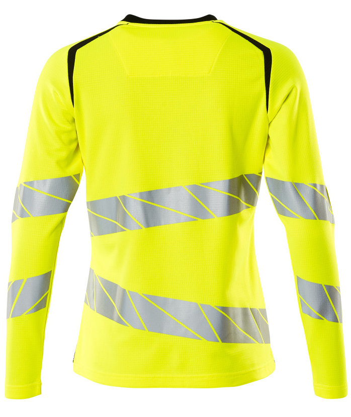 Mascot Accelerate Safe Damen lang&auml;rmliges T-Shirt, Hi-vis Gelb/Schwarz