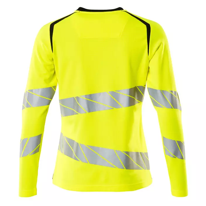 Mascot Accelerate Safe women's long-sleeved T-shirt, Hi-vis Yellow/Black, large image number 1