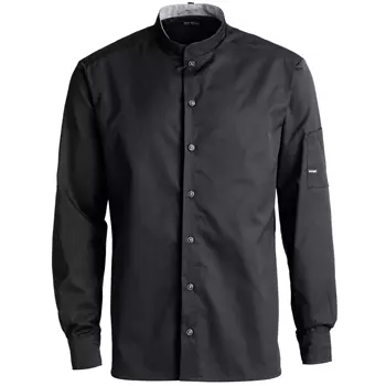 Kentaur modern fit kokkeskjorte/serveringsskjorte, Svart