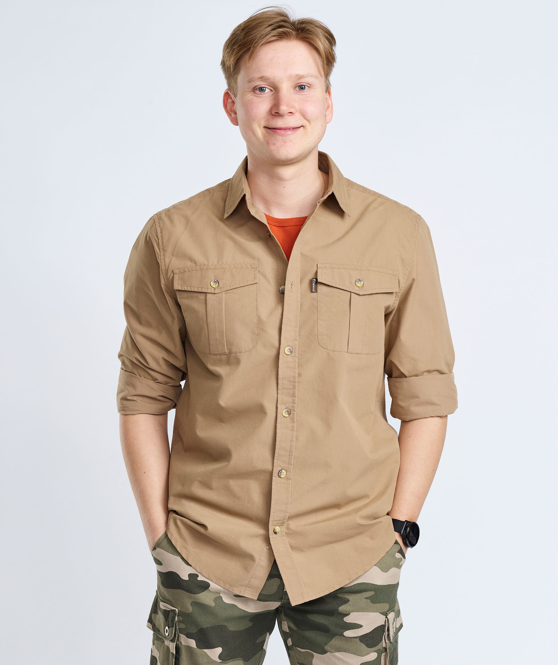 Pinewood Safari skjorte, Sandstone, large image number 4