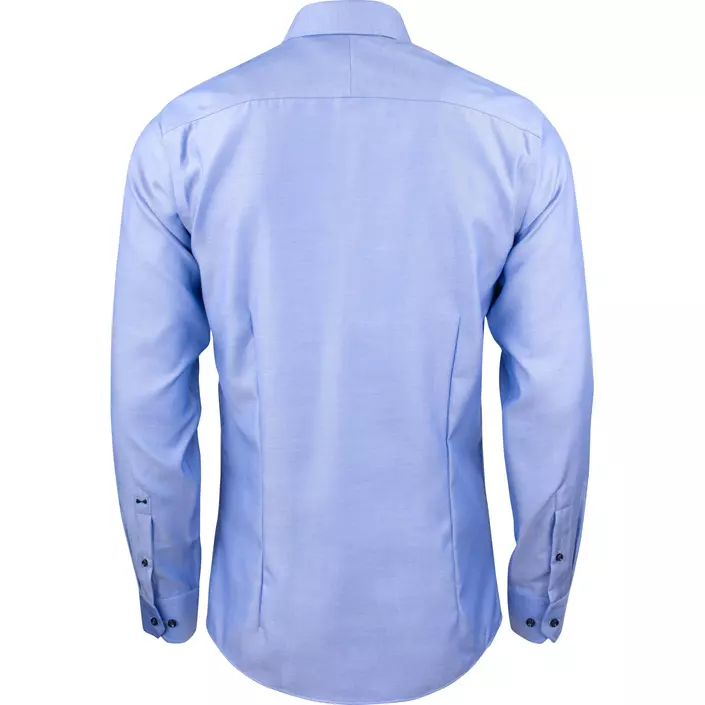 J. Harvest & Frost Twill Green Bow O1 slim fit skjorte, Mid Blue, large image number 2