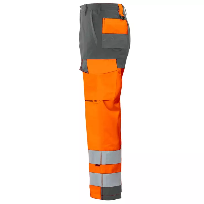 ProJob arbejdsbukser 6501, Hi-vis orange/Grå, large image number 1