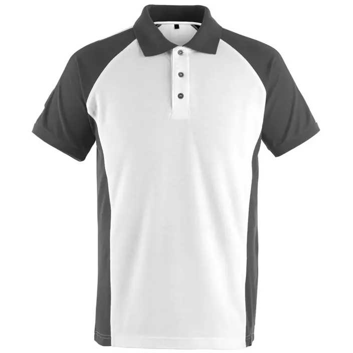 Mascot Unique polo shirt, White/Dark Antracit, large image number 0