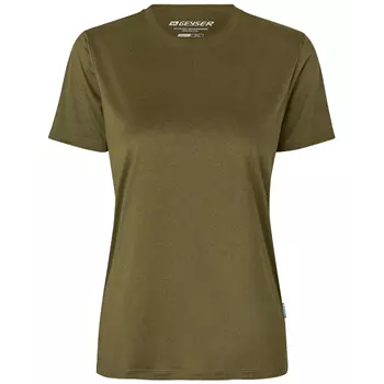 GEYSER Essential women's interlock T-shirt, Olive Green