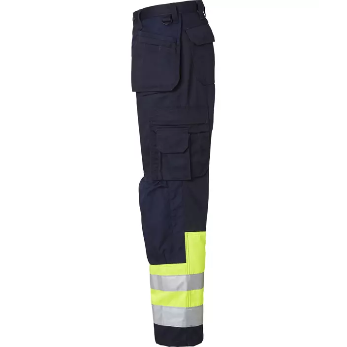 Top Swede craftsman trousers 2171, Navy/Hi-Vis yellow, large image number 3