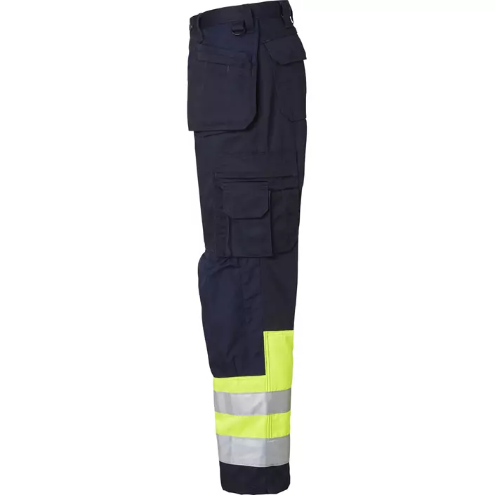 Top Swede craftsman trousers 2171, Navy/Hi-Vis yellow, large image number 3