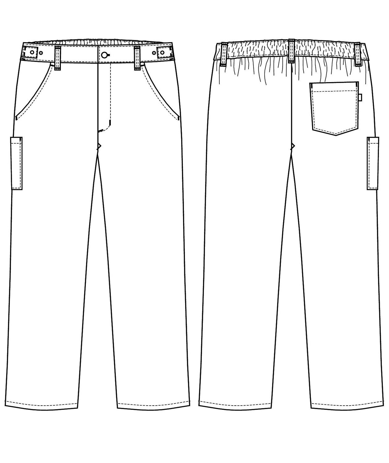 Kentaur kockbyxa benl&auml;ng 93 cm, Vit, large image number 1