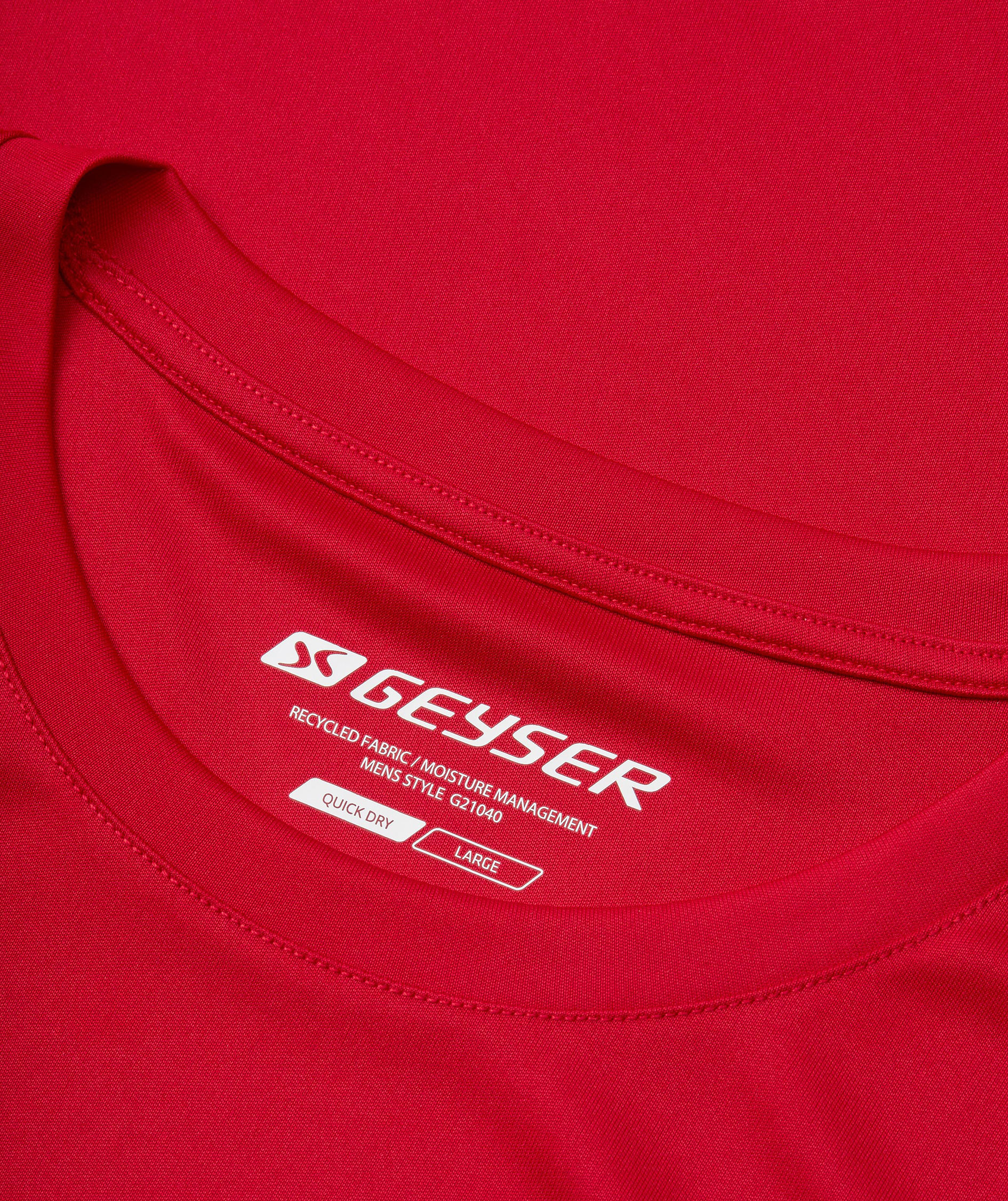 GEYSER&nbsp;Essential interlock T-shirt, R&oslash;d, large image number 3