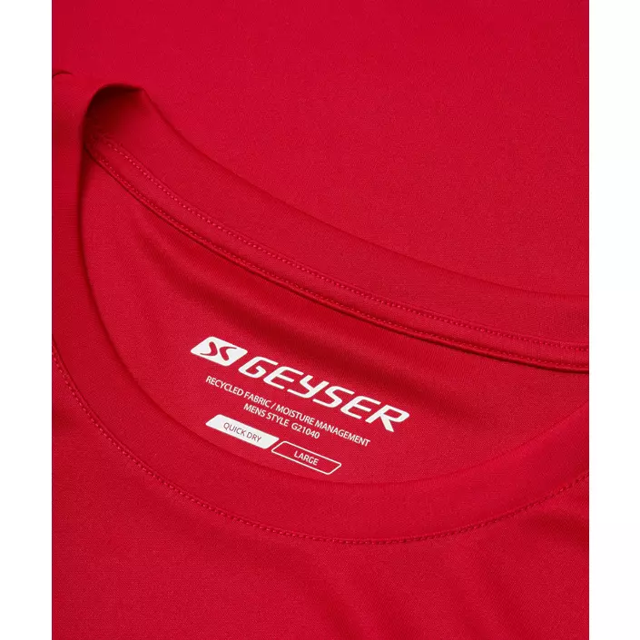 GEYSER Essential interlock T-shirt, Red, large image number 3