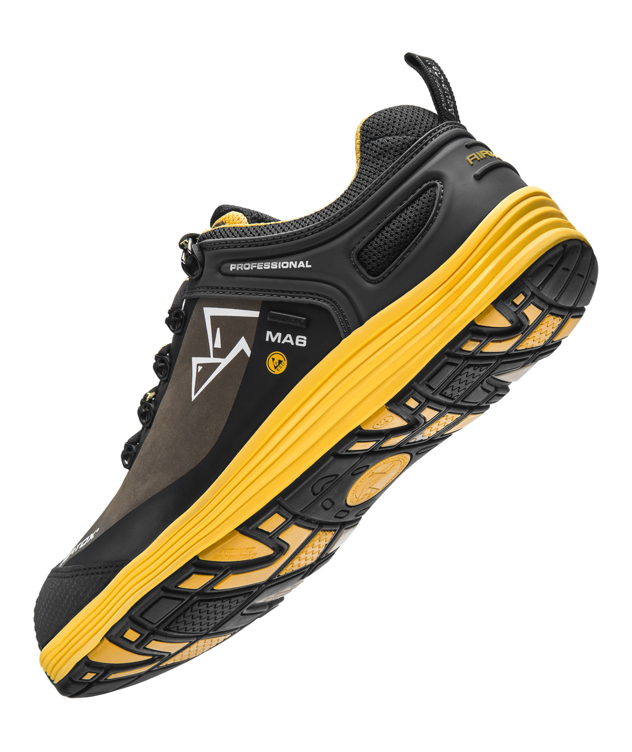 Airtox MA6 safety shoes S3, Black/Yellow, large image number 2