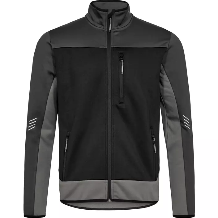 Engel Entire midlayer cardigan, Black/Anthracite Grey, large image number 0