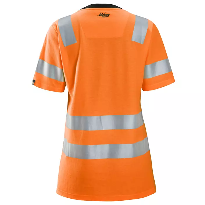Snickers T-shirt 2537 dam, Varsel Orange, large image number 1