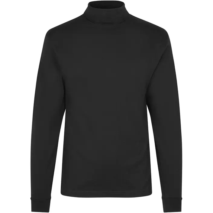 ID T-Time T-shirt with turtleneck, long-sleeved, Black, large image number 0