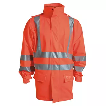 Elka SecureTech Multinorm PU rainjacket, Hi-vis Orange