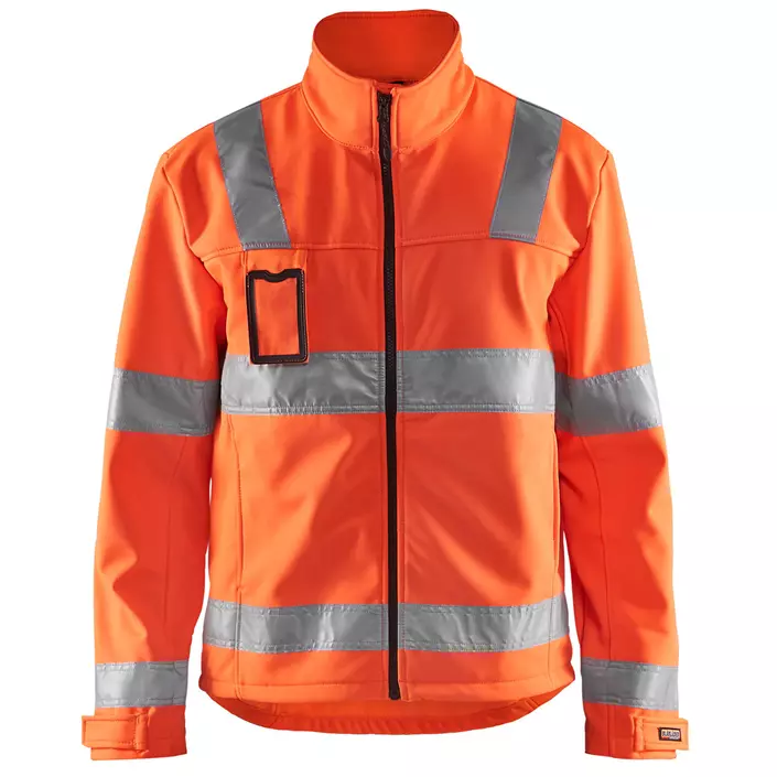Blåkläder softshell jacket, Hi-vis Orange, large image number 0