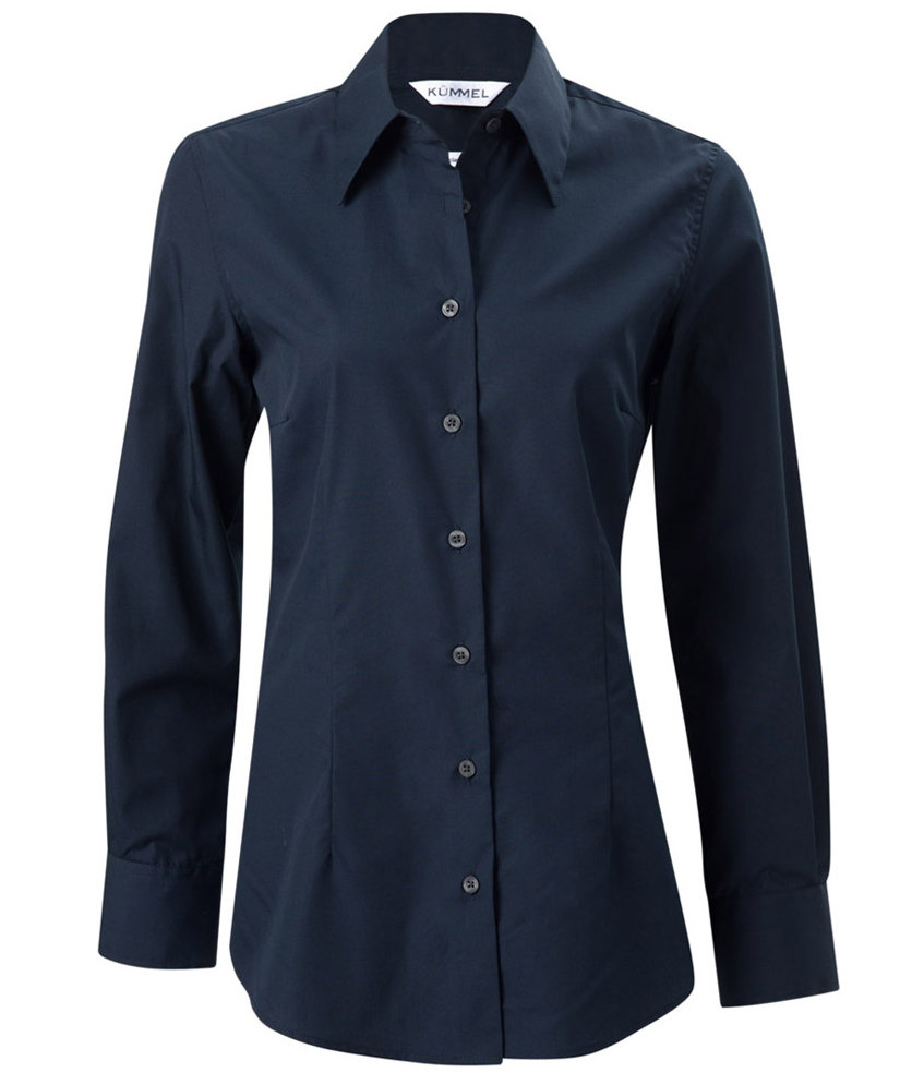 K&uuml;mmel Kate Classic fit women's poplin shirt, Marine Blue, large image number 0