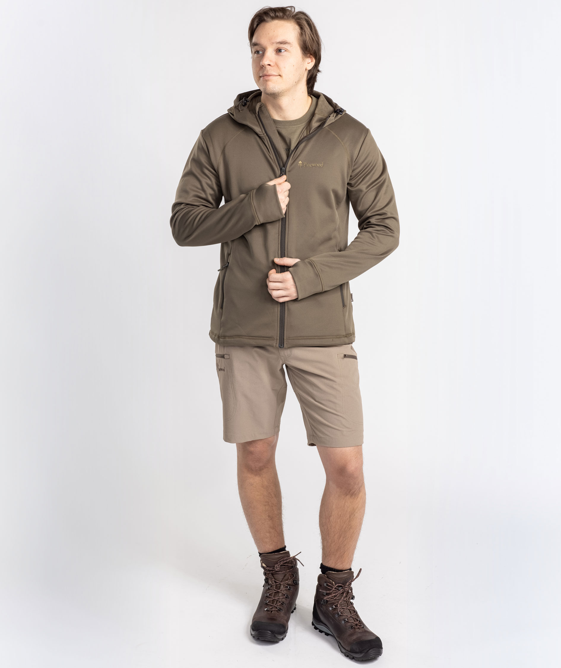 Pinewood Finnveden fleecejakke, Olive, large image number 1