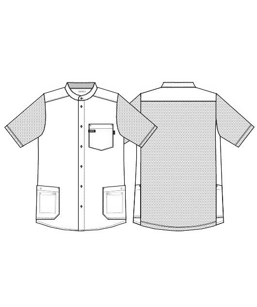 Kentaur short-sleeved pique shirt, Dusty green, large image number 3