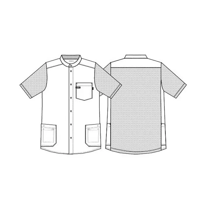 Kentaur kortärmad pique skjorta, Dammig grön, large image number 3