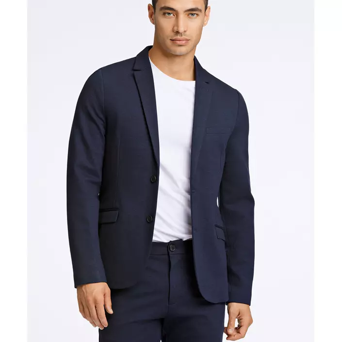 Lindbergh Superflex slim fit blazer, Navy Mix, large image number 5