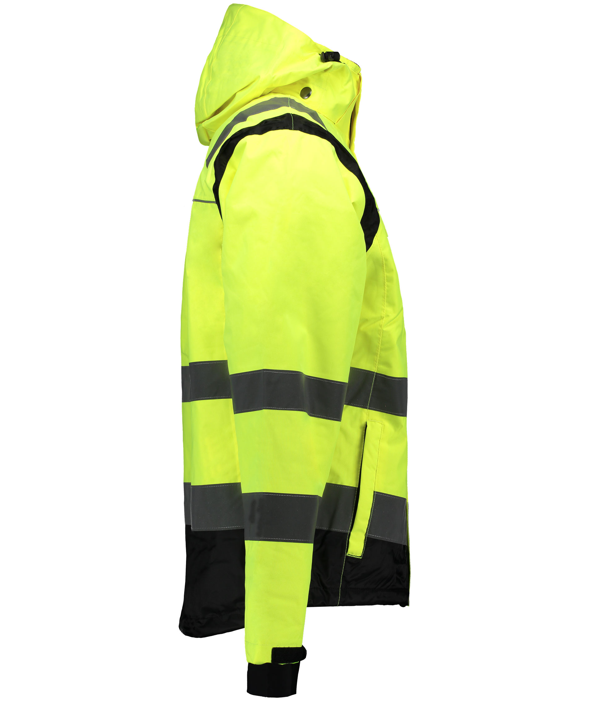 Vidar V4010 shell jacket, Hi-vis Yellow/Black, large image number 2