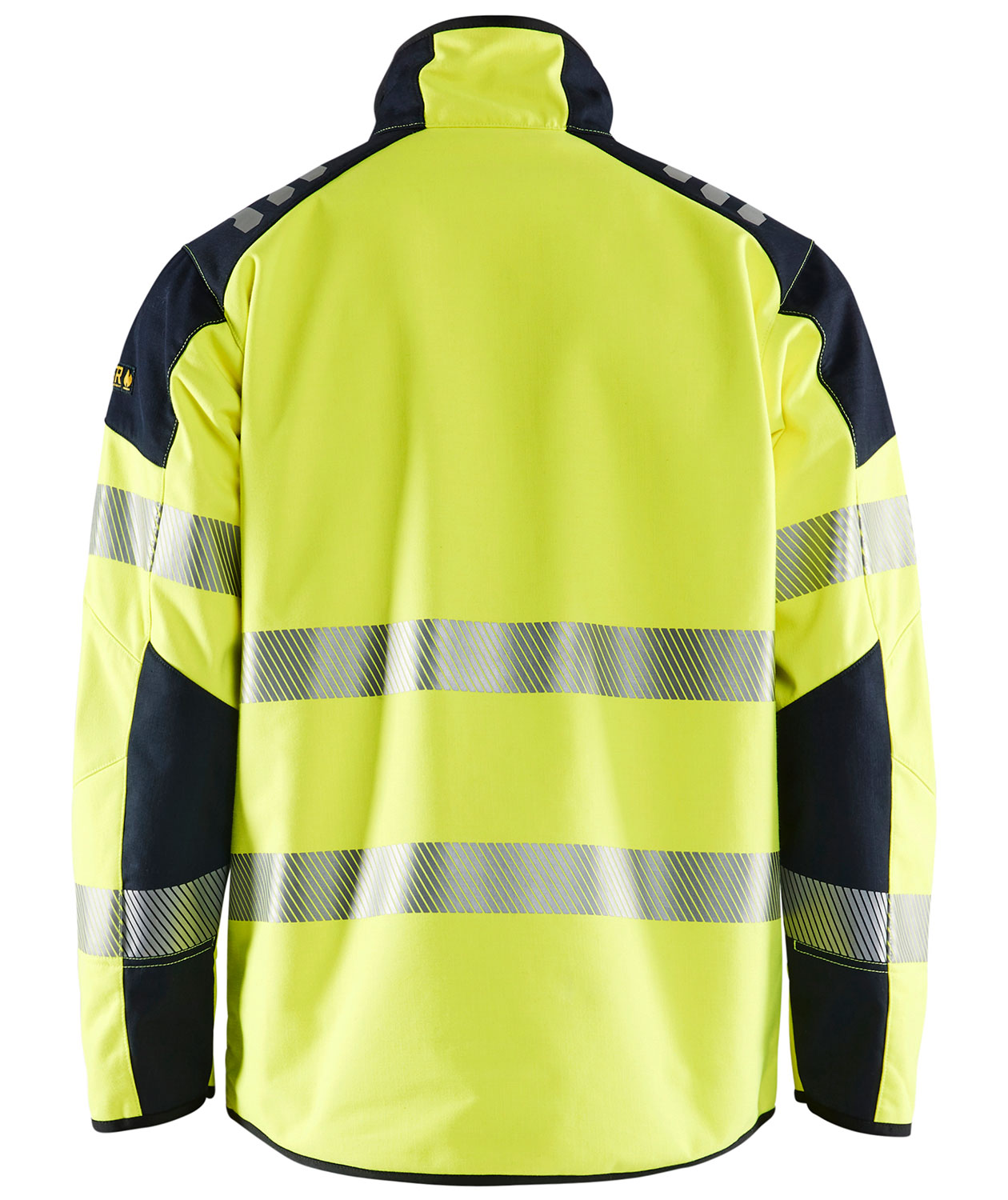 Bl&aring;kl&auml;der multinorm softshell jacket, Hi-vis yellow/Marine blue, large image number 1