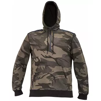 Cerva Crambe hoodie half zip, Kamouflage
