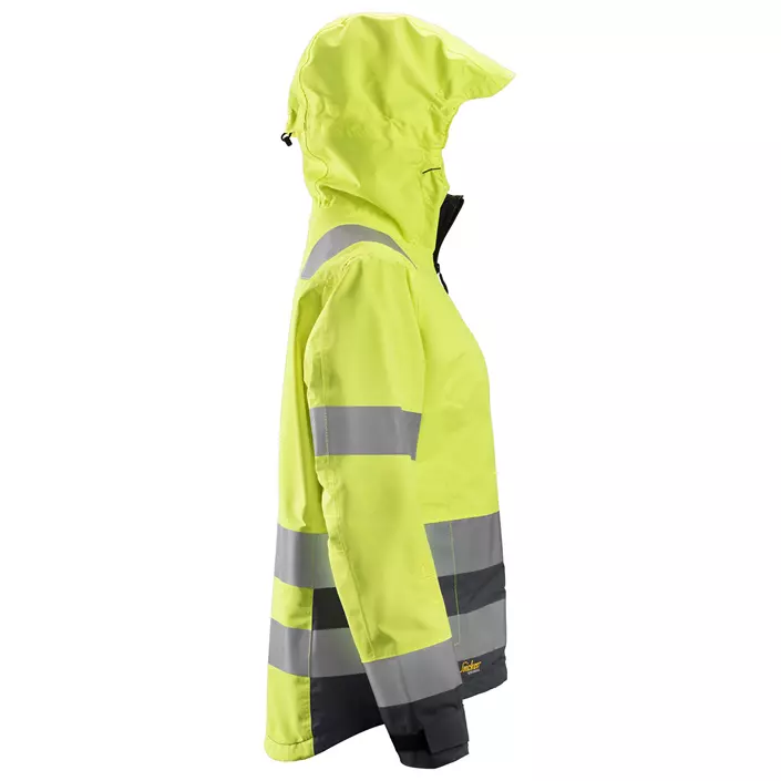 Snickers AllroundWork dame skaljakke 1347, Hi-Vis Gul/Steel Grey, large image number 2