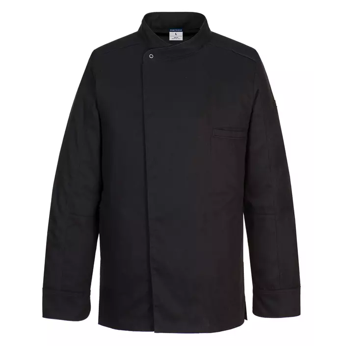 Portwest Surrey chefs jacket, Black, large image number 0