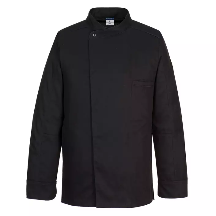 Portwest Surrey chefs jacket, Black, large image number 0