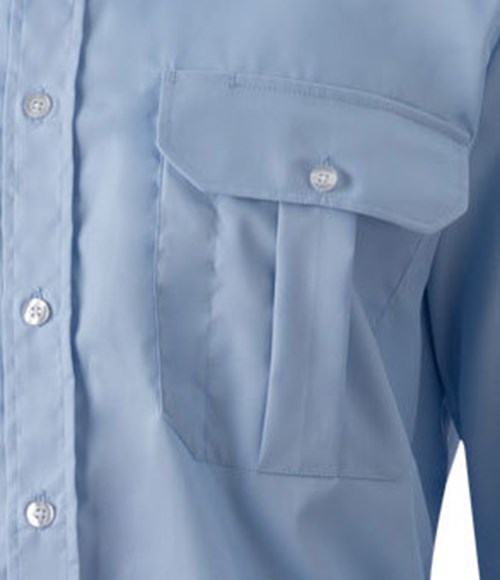 K&uuml;mmel Frank Classic fit pilot shirt with extra sleeve-length, Light Blue