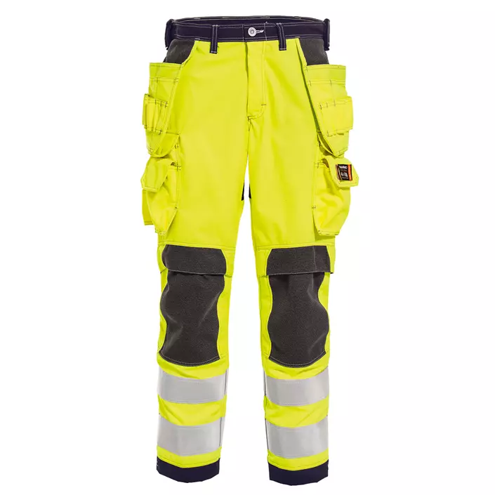 Tranemo Tera TX craftsman trousers, Hi-vis yellow/Marine blue, large image number 0