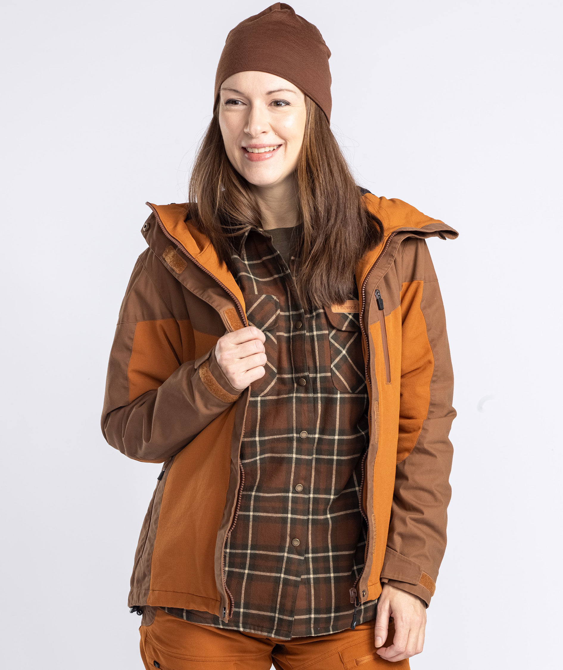 Pinewood&nbsp;Finnveden Hybrid Extreme damejakke, Fudge/Nougat, large image number 9