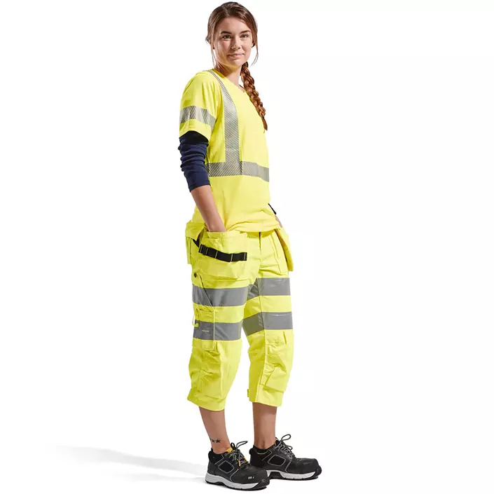 Blåkläder women's craftsman knee pants, Hi-Vis Yellow, large image number 1