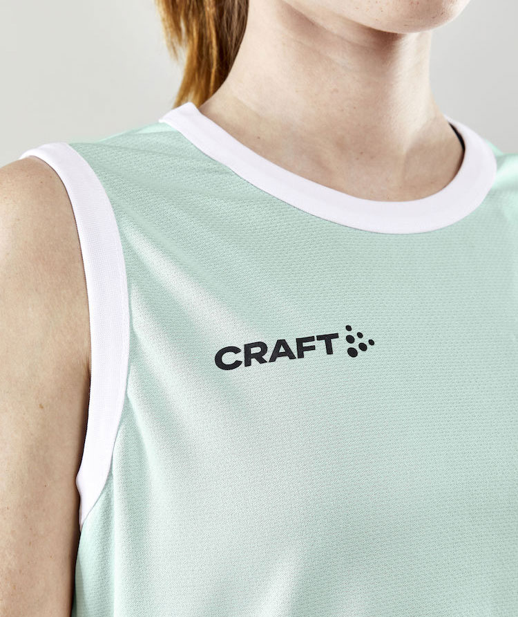 Craft Progress vendbar dame tank top, Team green/white, large image number 3