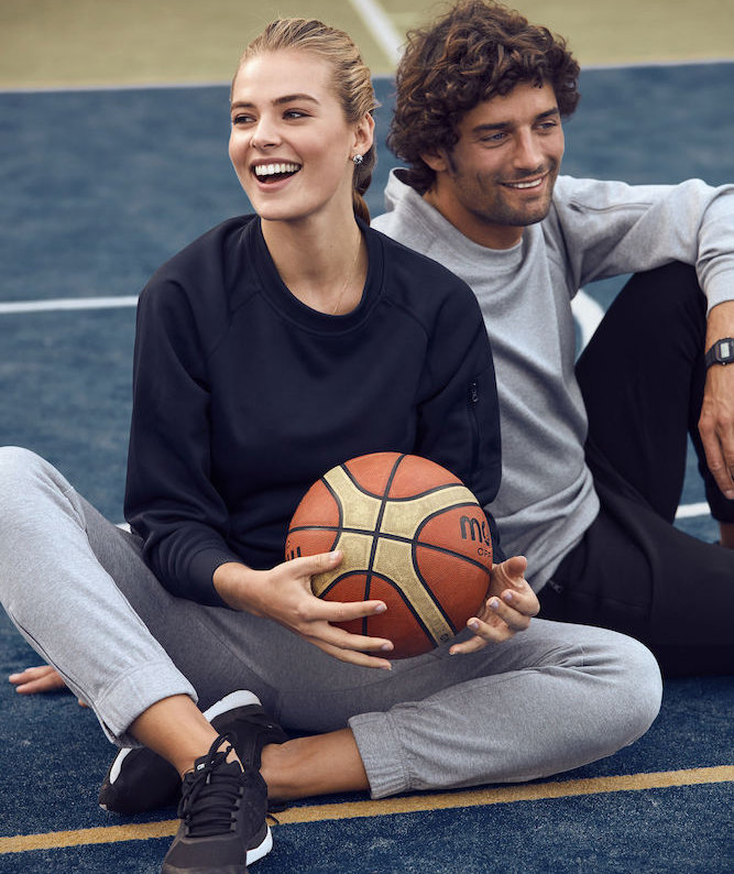 Clique Basic Active  pats, Grey Melange