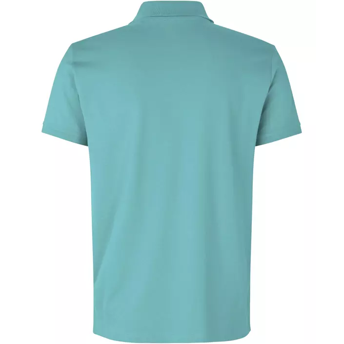 ID økologisk polo T-shirt, Støvet Aqua, large image number 1