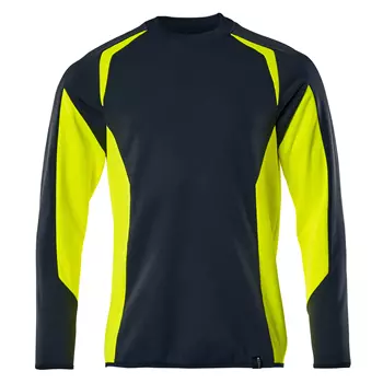 Mascot Accelerate Safe sweatshirt, Dark Marine/Hi-Vis Yellow