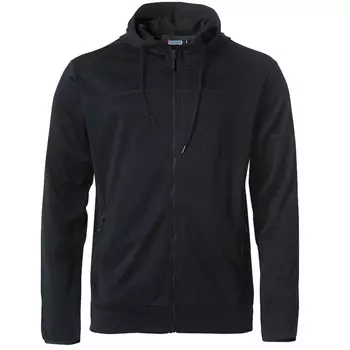Clique Ottawa hoodie with full zipper, Black