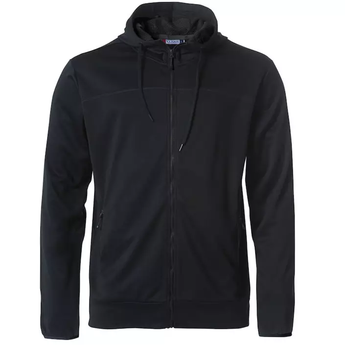 Clique Ottawa hoodie with full zipper, Black, large image number 0