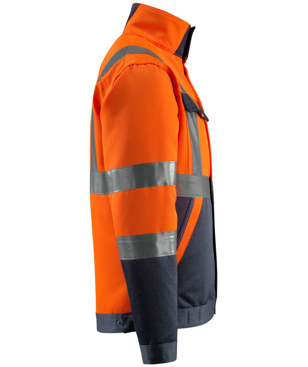 Mascot Safe Light Forster work jacket, Hi-Vis Orange/Dark Marine, large image number 3