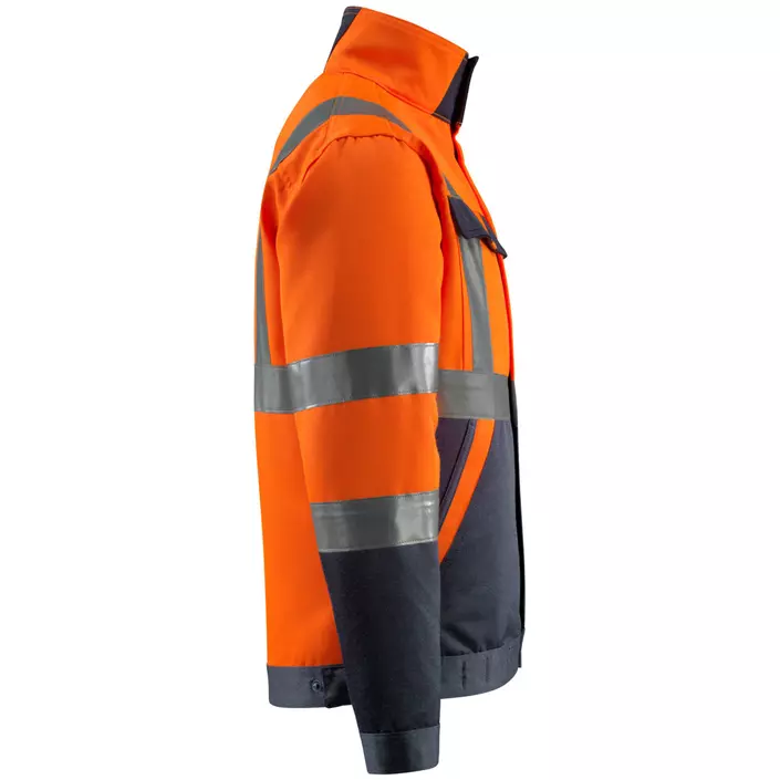 Mascot Safe Light Forster work jacket, Hi-Vis Orange/Dark Marine, large image number 3