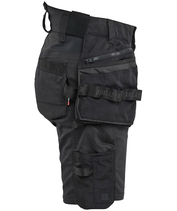 Bl&aring;kl&auml;der Striker women's craftsman shorts, Black/Black, large image number 2